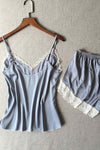 Rachelle Silver Blue Cami and Shorts Set-Malaya Intimates-Small-Malaya